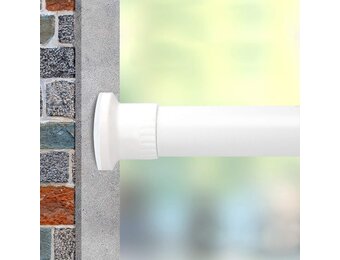 Vailge Telescopic Hanging Rod, 210-310 cm, White, Clamping Rod for Curtains and Room Divider, Fully Extendible Tension Rod
