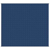 vidaXL Verzwaringsdeken 220x235 cm 15 kg stof blauw