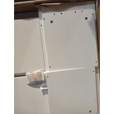 vidaXL Hoofdbord met opbergruimte 140 cm massief grenenhout wit