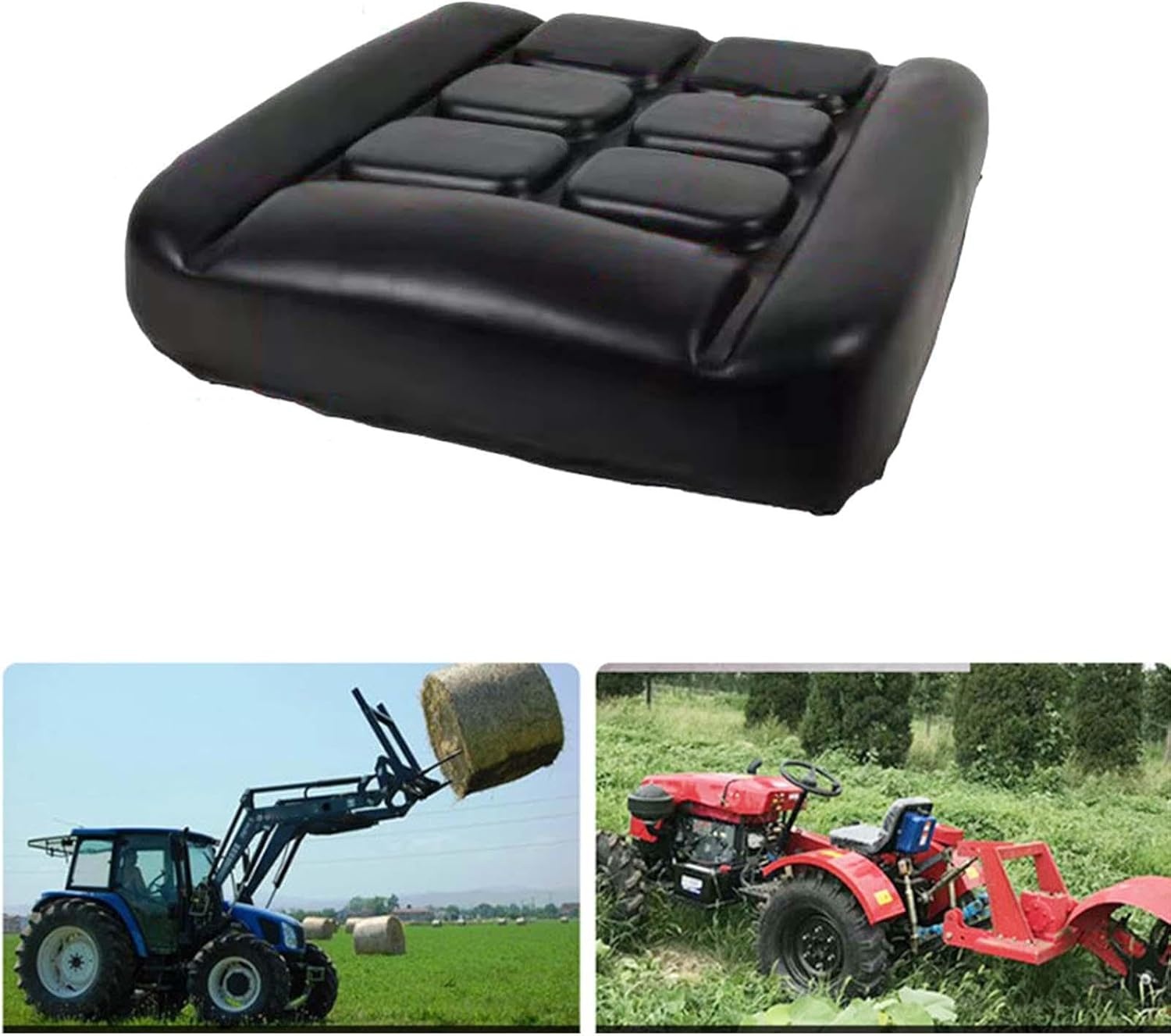 perfk Tractorstoel, PU-leer, universele vorkheftruck stoel, zacht, ademend, concaaf, convex