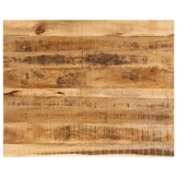 vidaXL Tafelblad met natuurlijke rand 100x80x2,5 cm massief mangohout
