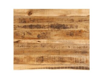 vidaXL Tafelblad met natuurlijke rand 100x80x2,5 cm massief mangohout