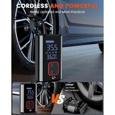 Draagbare luchtcompressor voor banden, draagbare mini-compressor