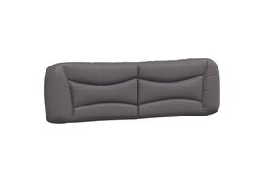 vidaXL Hoofdbordkussen 180 cm kunstleer grijs