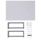 vidaXL Badkamermeubel 60x40x16,3 cm wit