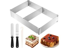 Verstelbaar RVS Bakframe - Rechthoekig - 60% Korting