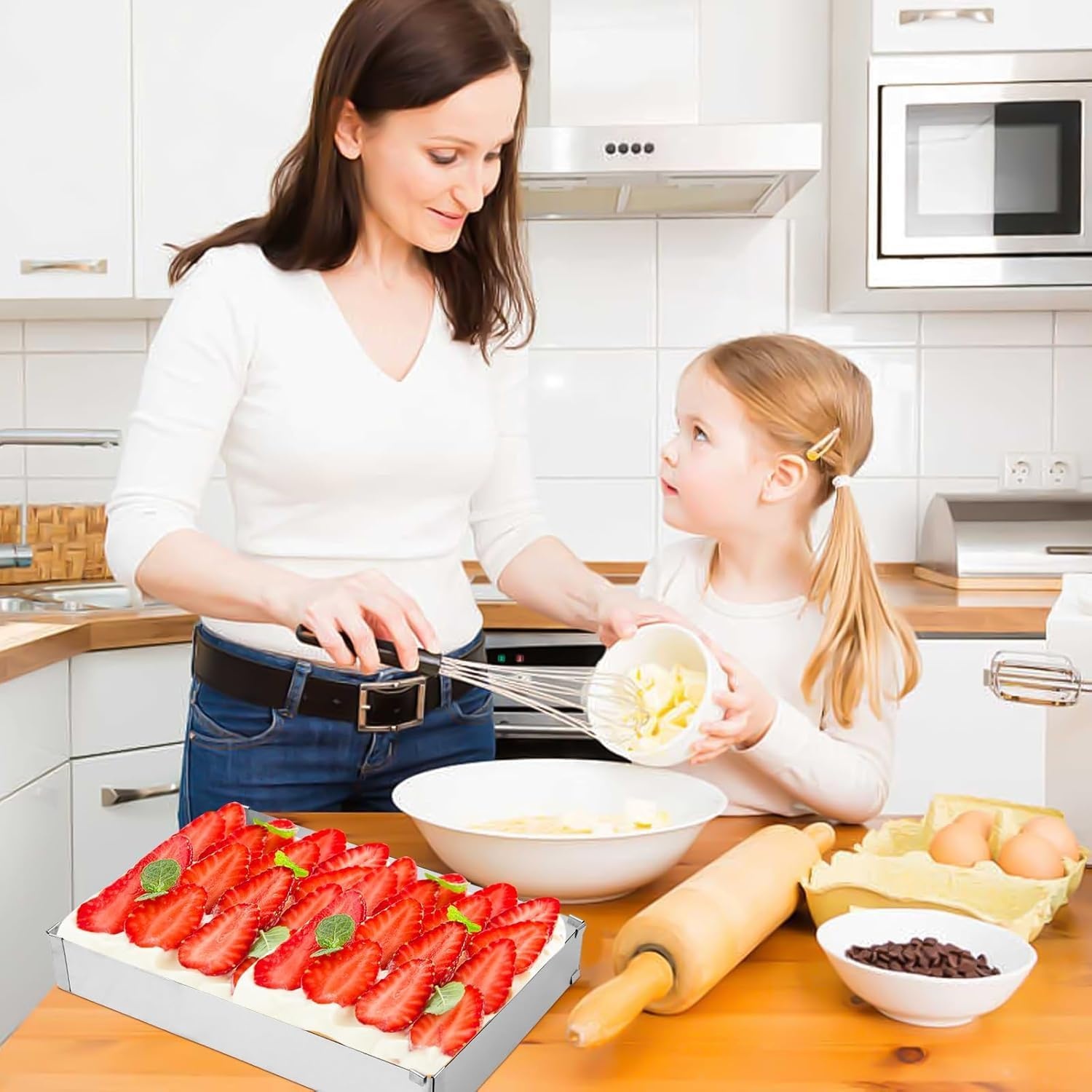 Verstelbaar RVS Bakframe - Rechthoekig - 60% Korting