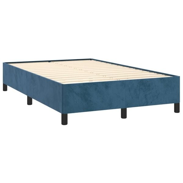 VidaXL Fluweel Bedframe Donkerblauw 120x190 cm - 37% Korting!