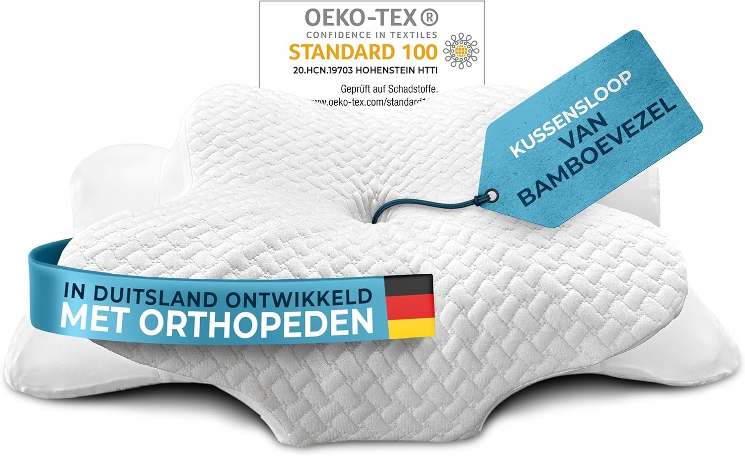 Glückstoff Orthopedisch Traagschuim Kussen - 30% Korting