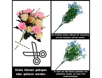 1101 Kunstbloemen (180 Bundels) - Duurzaam & UV-bestendig - Nu 30% Korting!