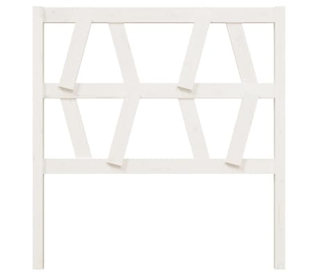 vidaXL Hoofdbord Massief Grenenhout Wit | 42% Korting