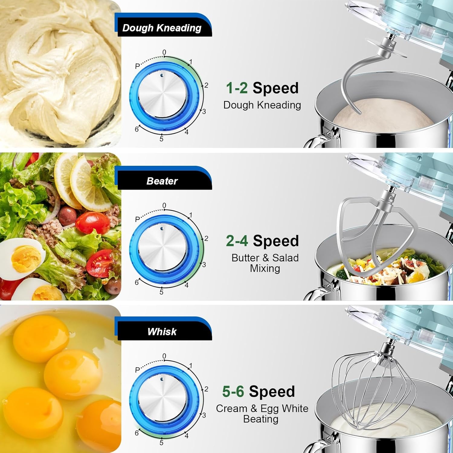 CHeflee Keukenmachine 2000W - 7.2L Kom - 55% Korting!