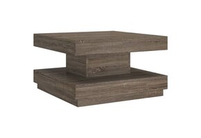 vidaXL Salontafel MDF Grijs 60x60x35 cm - 60% Korting!