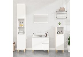 VidaXL Badkamerkast 30x30x190 cm Wit - 60% Korting