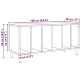 VidaXL Platenkast 100x38x48 cm Artisanaal Eikenhout - 35% Korting