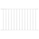 vidaXL Hekpaneel Wit Gep. Staal 1,7x1m - Nu 35% Korting!