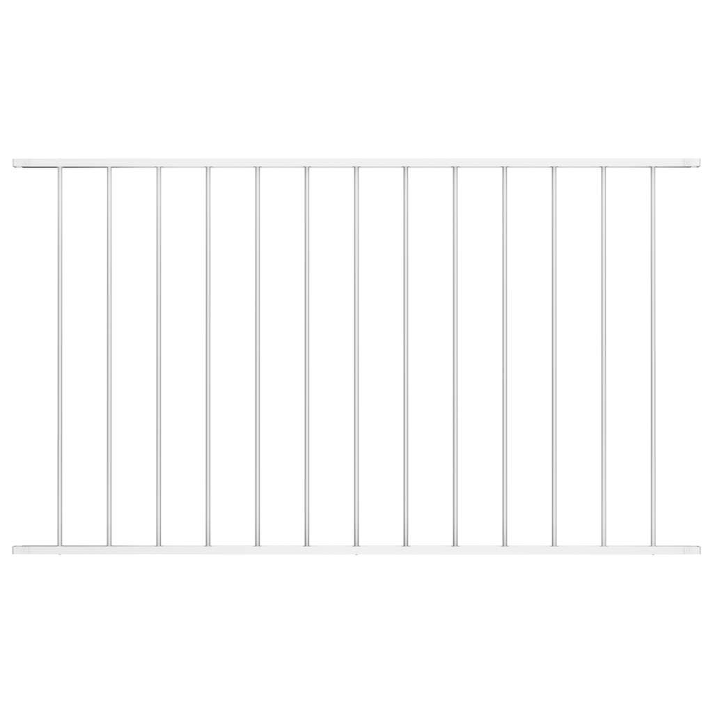 vidaXL Hekpaneel Wit Gep. Staal 1,7x1m - Nu 35% Korting!