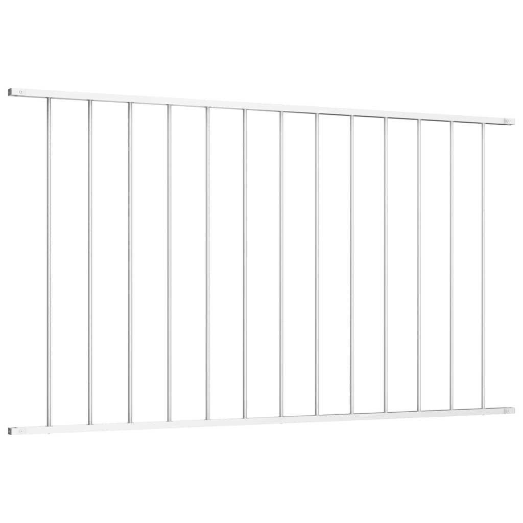 vidaXL Hekpaneel Wit Gep. Staal 1,7x1m - Nu 35% Korting!