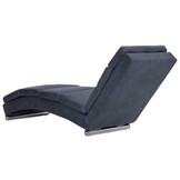 VidaXL Chaise Longue Kunstsuède Grijs - 60% Korting!