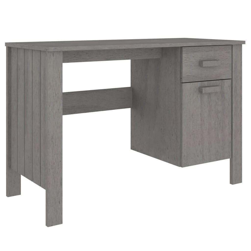 vidaXL Bureau HAMAR 113x50x75 cm Grenenhout - 60% Korting!