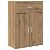 vidaXL Dressoir artisanaal eikenkleurig 79 x 38 x 80 cm Bewerkt hout