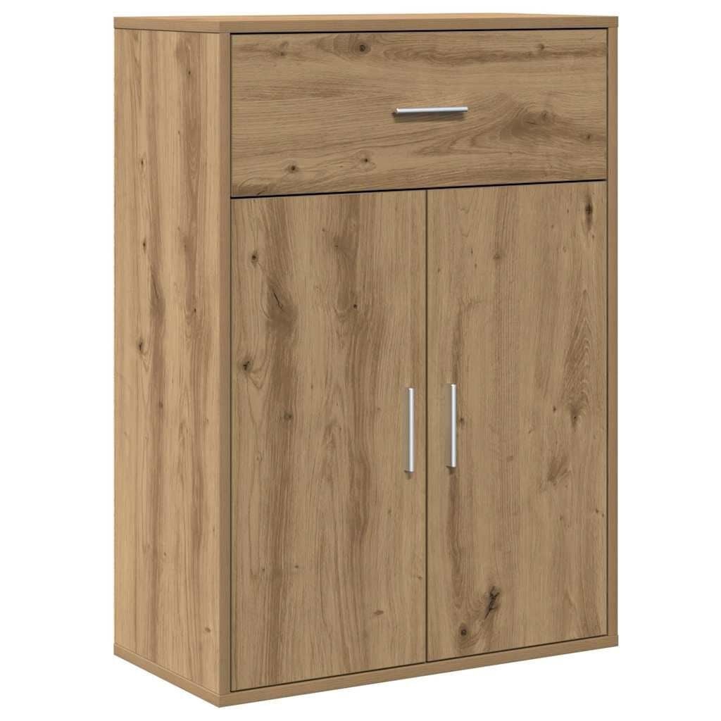 vidaXL Dressoir artisanaal eikenkleurig 79 x 38 x 80 cm Bewerkt hout