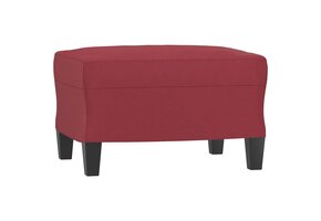 vidaXL Voetenbank Wijnrood Kunstleer - 35% Korting!