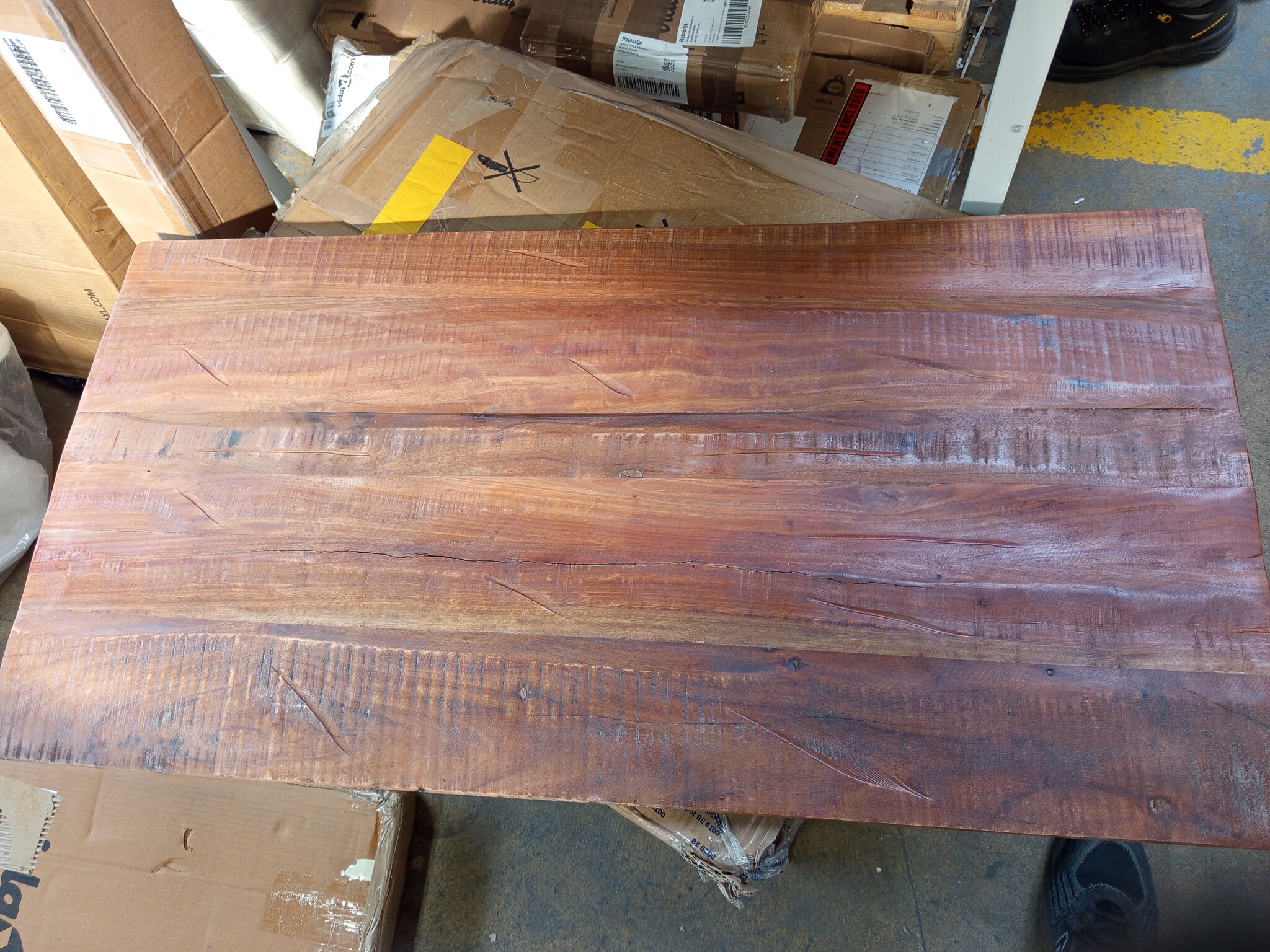 vidaXL Tafelblad rechthoekig 100x50x2,5 cm massief gerecycled hout