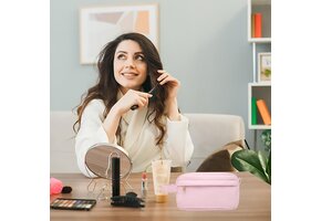 Roze Corduroy Make-uptas - Scandinavische Stijl | 30% Korting