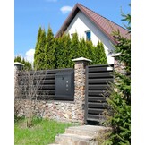 Pakketbrievenbus - wand - 43x24x52 cm - staal - antraciet