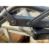 Tuin ligstoel 2in1 met hoofdsteun - Beige kleur - Tuinstoel