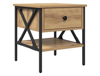 vidaXL Nachtkastje: Artisanaal Eiken, Nu -35% Korting!