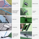 Naturehike Cloud up 1 Person Dome Tent Ultralight Tent Suitable for Camping and Hiking