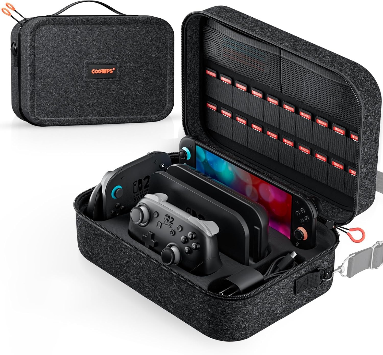 ZOZOVR Switch 2 Tas: Harde Beschermhoes met 20 Kaartsleuven & 30% Korting!