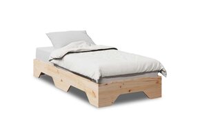 vidaXL Stapelbaar Houten Bedframe 90x190 cm - 41% Korting