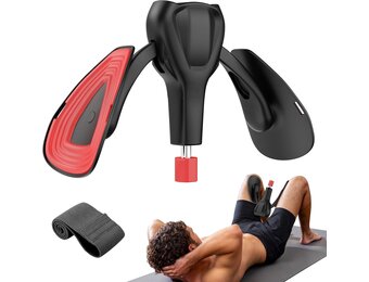 Bekkenbodem Trainingsapparaat 35 kg / 77 lb Verstelbare Kegel Trainer – Innerdij- en Heuptrainer Fitnessapparaat voor Thuisgebruik, Postpartum Herstel voor Vrouwen en Mannen, met Weerstandsband