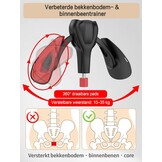 Bekkenbodem Trainingsapparaat 35 kg / 77 lb Verstelbare Kegel Trainer – Innerdij- en Heuptrainer Fitnessapparaat voor Thuisgebruik, Postpartum Herstel voor Vrouwen en Mannen, met Weerstandsband