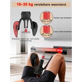 Bekkenbodem Trainingsapparaat 35 kg / 77 lb Verstelbare Kegel Trainer – Innerdij- en Heuptrainer Fitnessapparaat voor Thuisgebruik, Postpartum Herstel voor Vrouwen en Mannen, met Weerstandsband