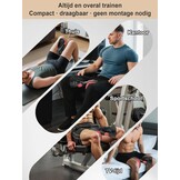 Bekkenbodem Trainingsapparaat 35 kg / 77 lb Verstelbare Kegel Trainer – Innerdij- en Heuptrainer Fitnessapparaat voor Thuisgebruik, Postpartum Herstel voor Vrouwen en Mannen, met Weerstandsband
