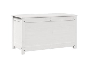 vidaXL Opbergbox wit 80x40x45,5 cm massief grenenhout