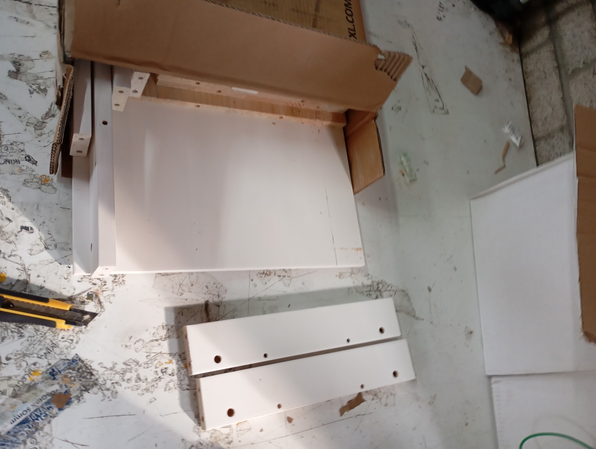 vidaXL Opbergbox wit 80x40x45,5 cm massief grenenhout