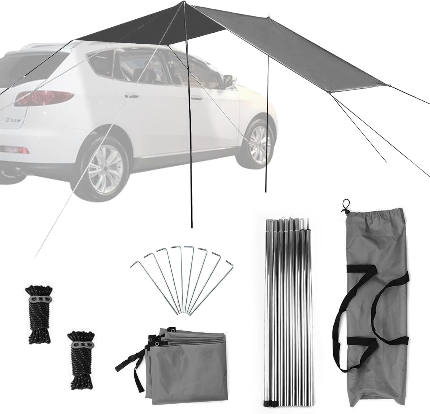 Waterdichte Autoluifel - 30% Korting! Zonnezeil voor Camping & Auto