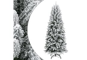 vidaXL Kunstkerstboom met sneeuw 120 cm PVC en PE