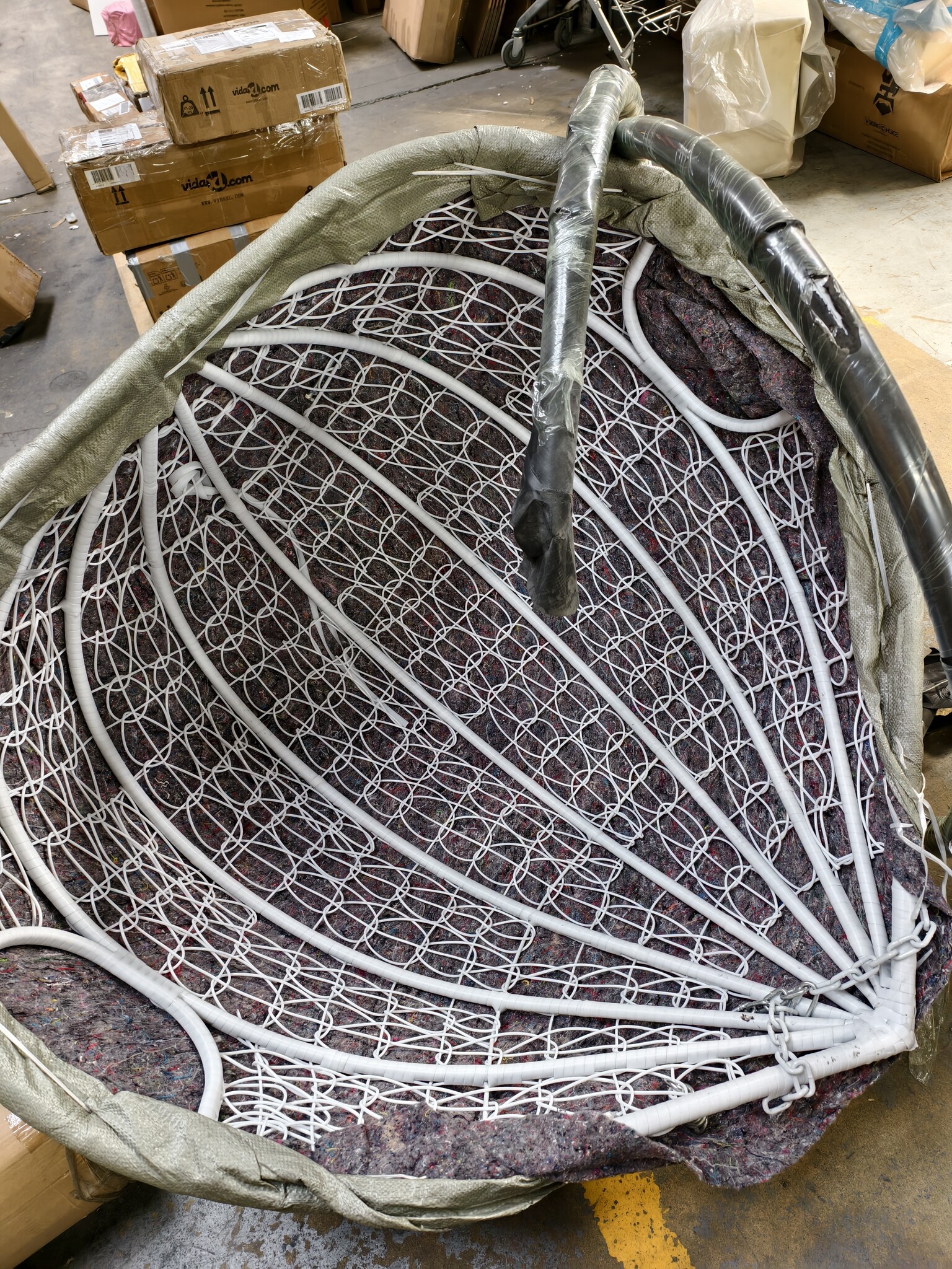 Hangstoel Wit - 2 Persoons - met Frame - 55% Korting