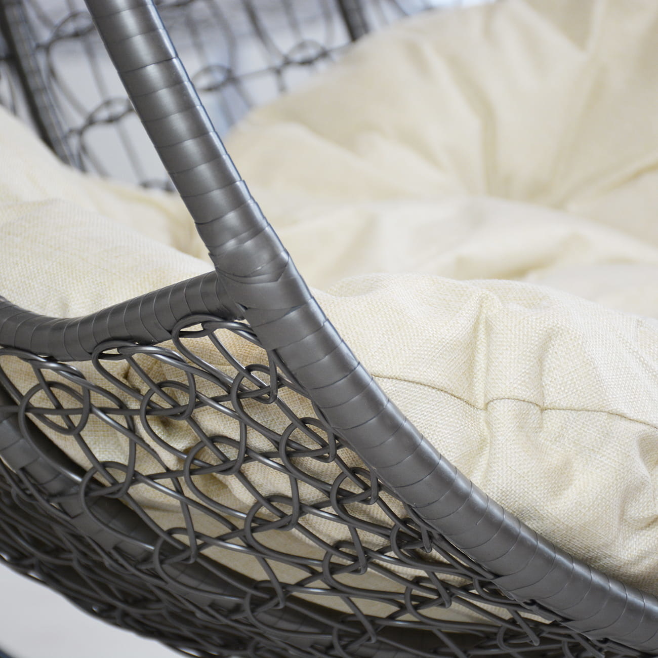 Hangstoel Wit - 2 Persoons - met Frame - 55% Korting