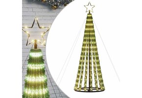 vidaXL LED-kerstboom 180 cm - 275 LEDs warm wit (57% korting)
