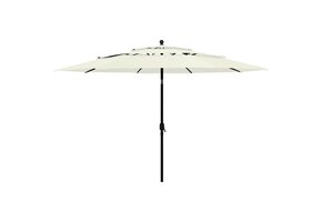 vidaXL Parasol 3,5m - 53% Korting! Zandkleurig Aluminium