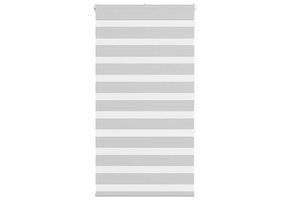 vidaXL Zebra Rolgordijn Lichtgrijs 80x150 cm - 64% Korting!