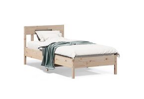 vidaXL Bedframe zonder matras massief grenenhout 90x190 cm