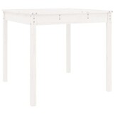 VidaXL Tuintafel Grenenhout Wit - 37% Korting!